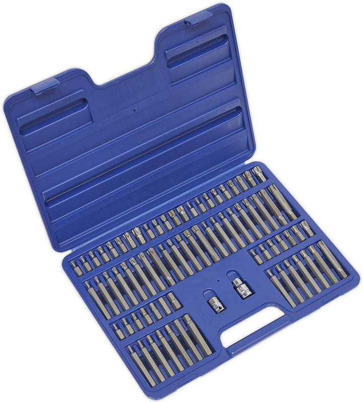 Sealey Ak21974 TRX/Security TRX/Hex/Spline/Ribe Bit Set 74Pc 3/8In & 1/2In Sq Dr