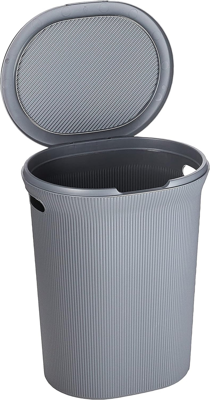 Tatay Baobab Wäschekorb, 40L Kapazität, Polypropylen, BPA frei, mit Deckel. Anthrazitgrau. Massnahme