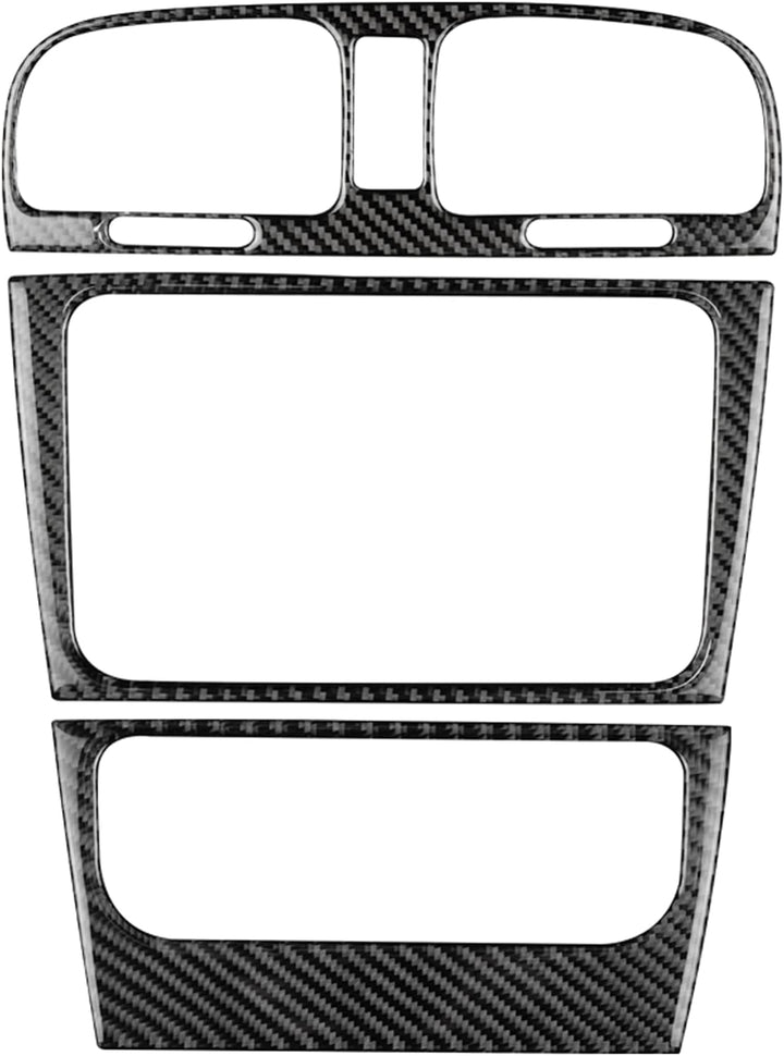 KUNGKIC 3 stücke Auto Zentrale Bedienfeld Rahmen Luftauslass Aufkleber Innenverkleidung für Volkswag