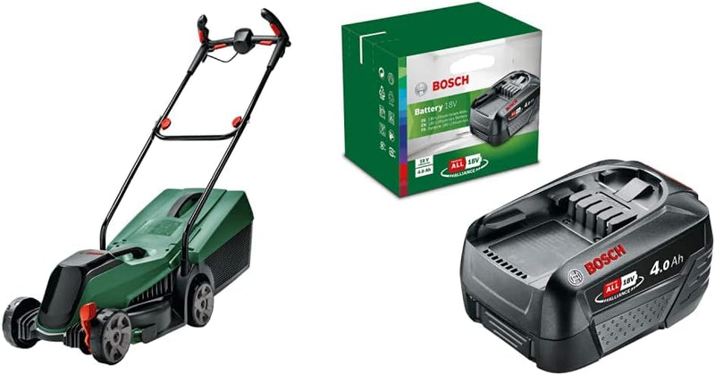 Bosch Akku-Rasenmäher CityMower 18V-32-300 & Akku Pack PBA 18V 4.0Ah W-C (18 Volt System, 4.0Ah Batt