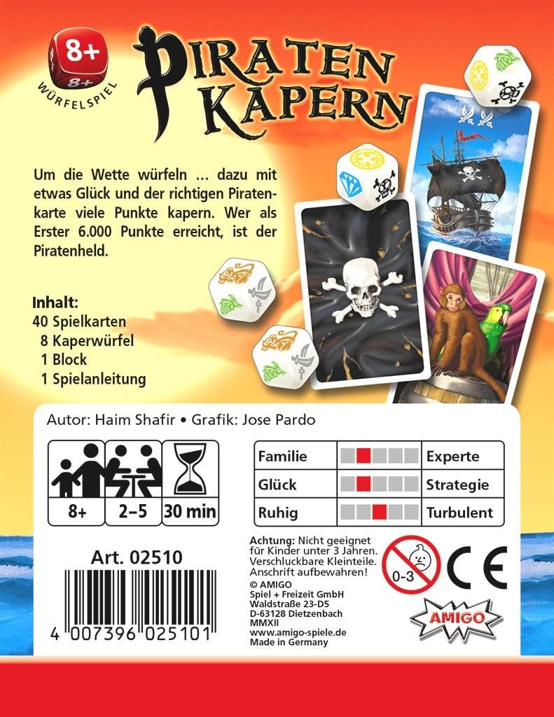 AMIGO 02510 - Piraten Kapern, 3er Pack, 3er Pack
