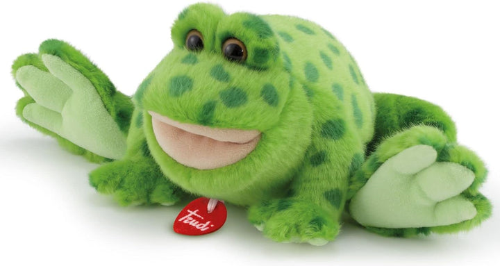 trudi 24762 Klassik Plüschtier Frosch Rita ca. 12 cm, Grösse S, hochwertiges Stofftier mit weichen M