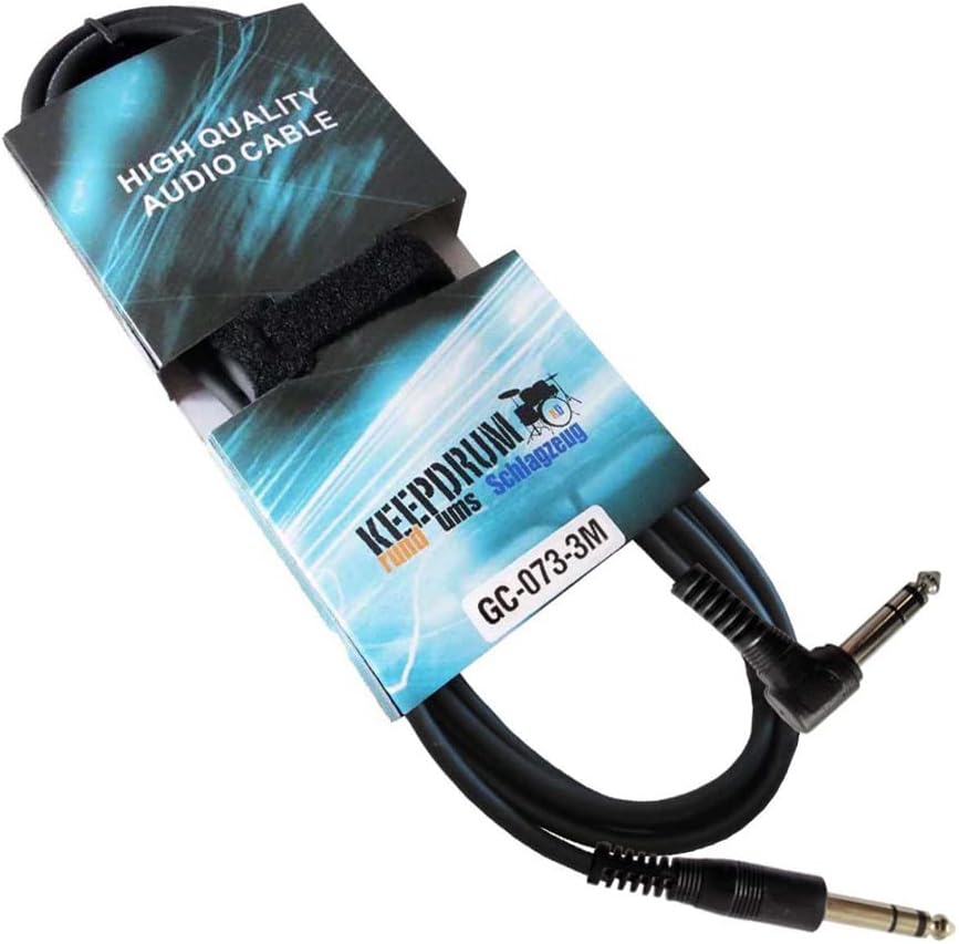 Hosa FSC-385 Dual Latching Footswitch + keepdrum Stereo Audio-Kabel