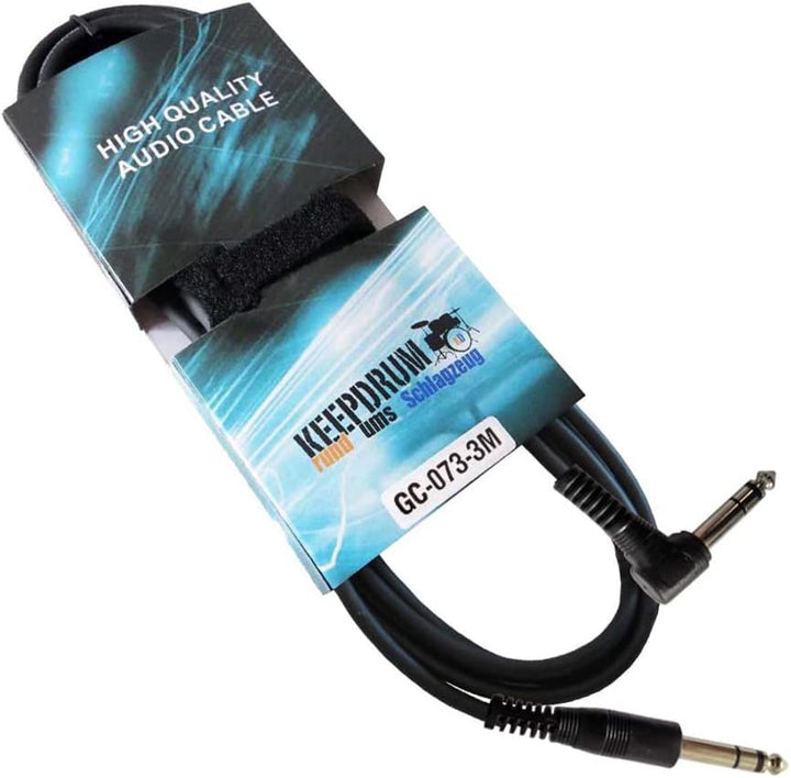 Hosa FSC-385 Dual Latching Footswitch + keepdrum Stereo Audio-Kabel