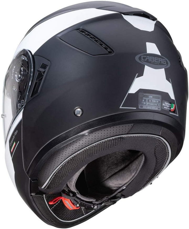 Caberg Levo Prospect Klapphelm (Black Matt/White,XXL (63/64))