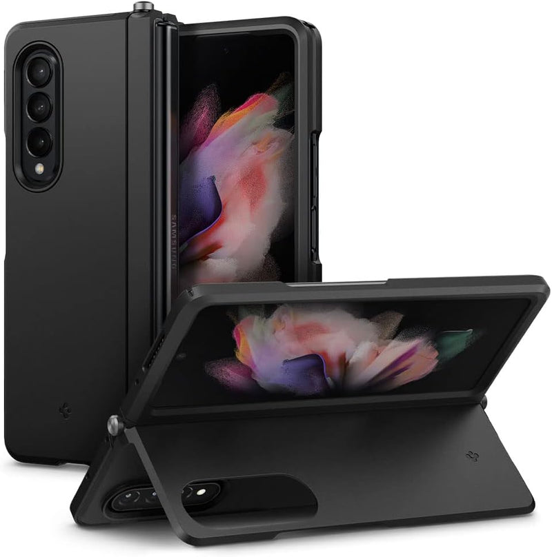 Spigen Neo Hybrid S Hülle Kompatibel mit Samsung Galaxy Z Fold 3 5G -Schwarz, Schwarz