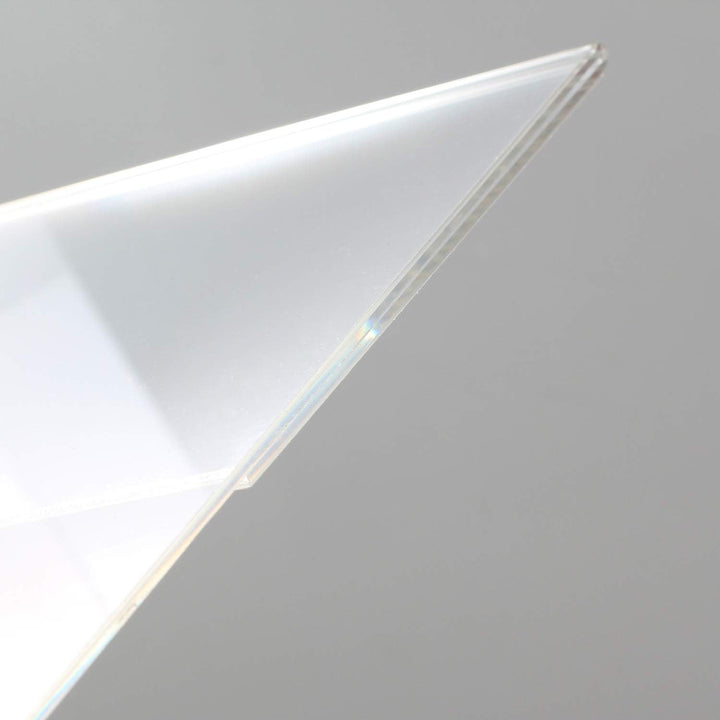 TUKA [10x] Anzeige-Ständer A5 Plakataufsteller im Querformat, Tischaufsteller L-Ständer, Prospektstä