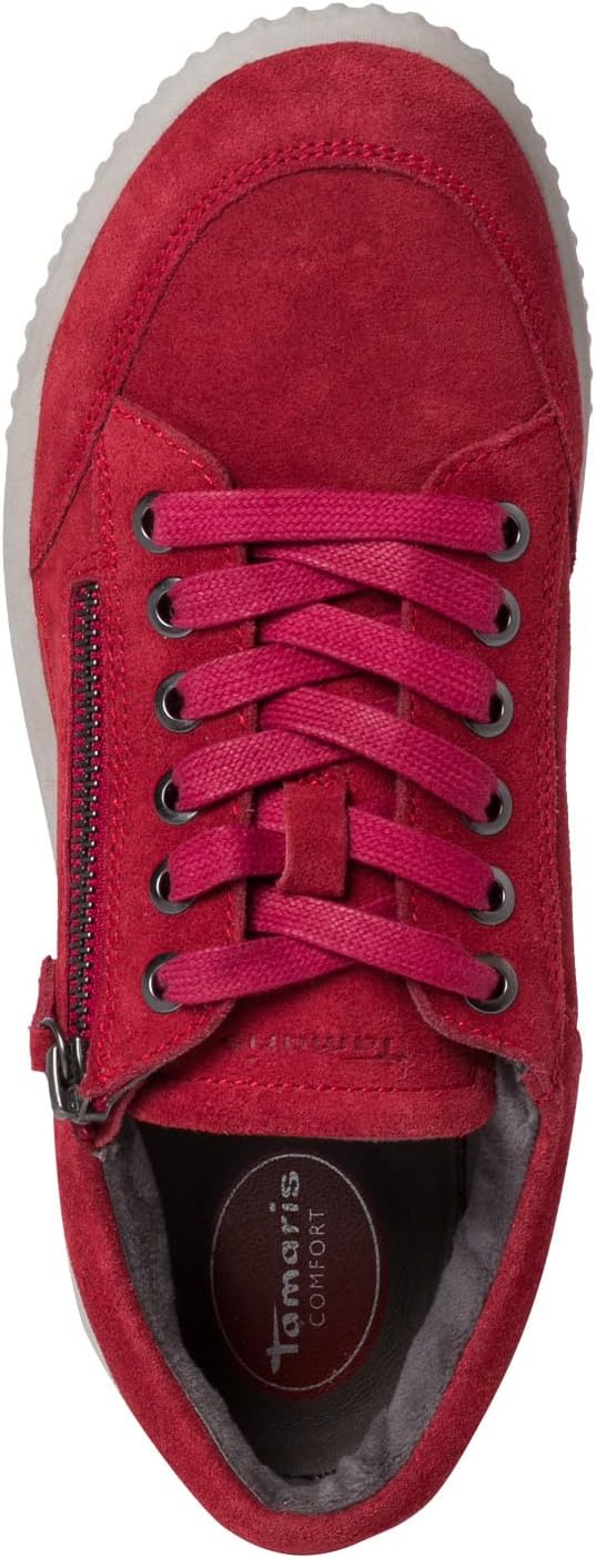 Tamaris Damen Tamaris Comfort Sneaker 37 EU Weit Fire, 37 EU Weit Fire