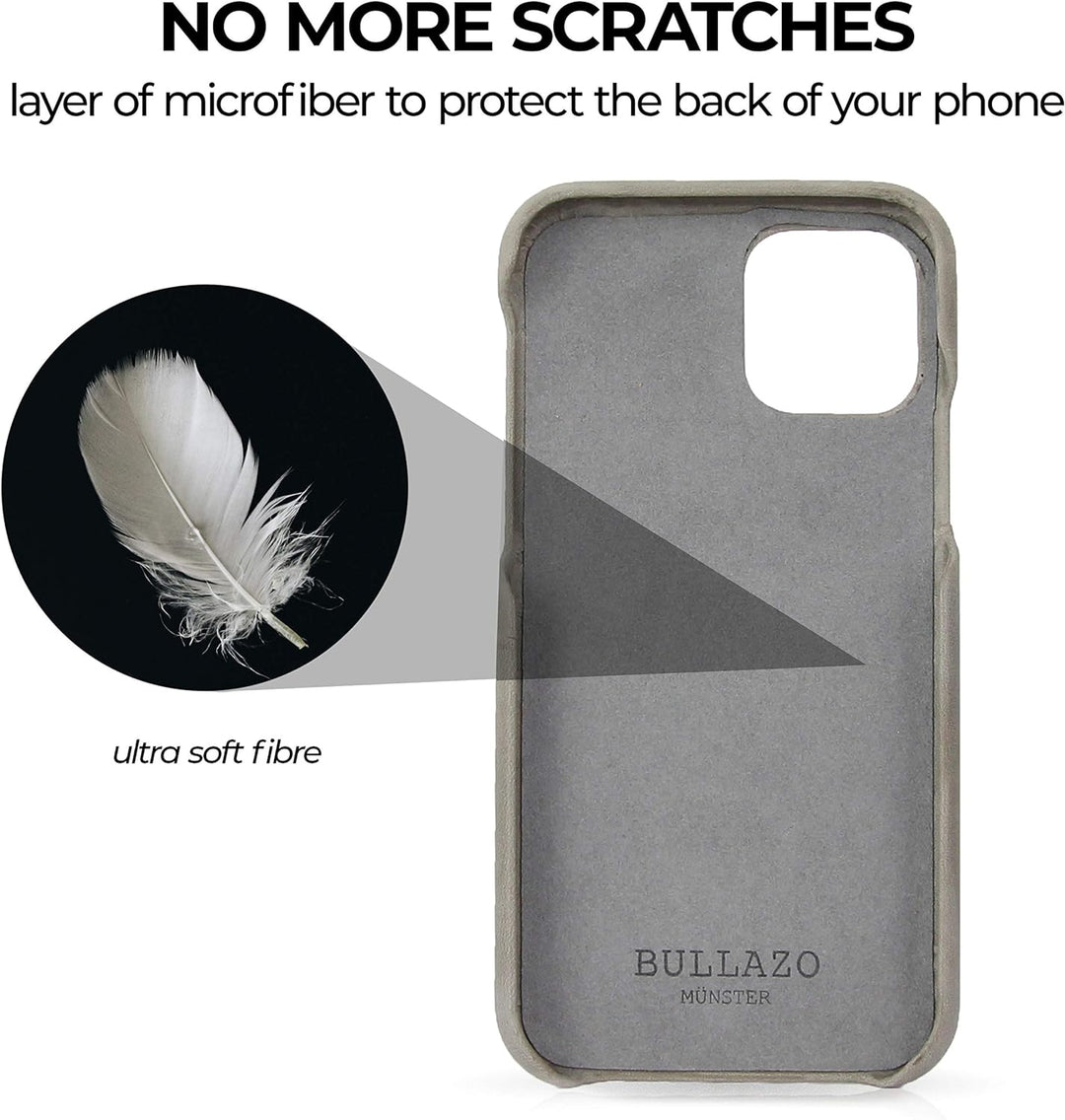 BULLAZO Menor Urban – Schutzhülle Handy Hülle mit Kartenfach aus Leder kompatibel mit iPhone 11 Pro