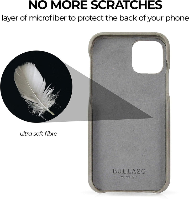 BULLAZO Menor Urban – Schutzhülle Handy Hülle mit Kartenfach aus Leder kompatibel mit iPhone 11 Pro