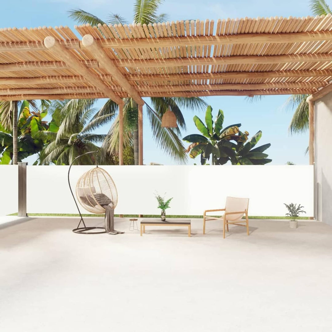 Tidyard Seitenmarkise Ausziehbar Sonnenschutz Sichtschutz Windschutz UV- und Wasserbeständig Seitenr