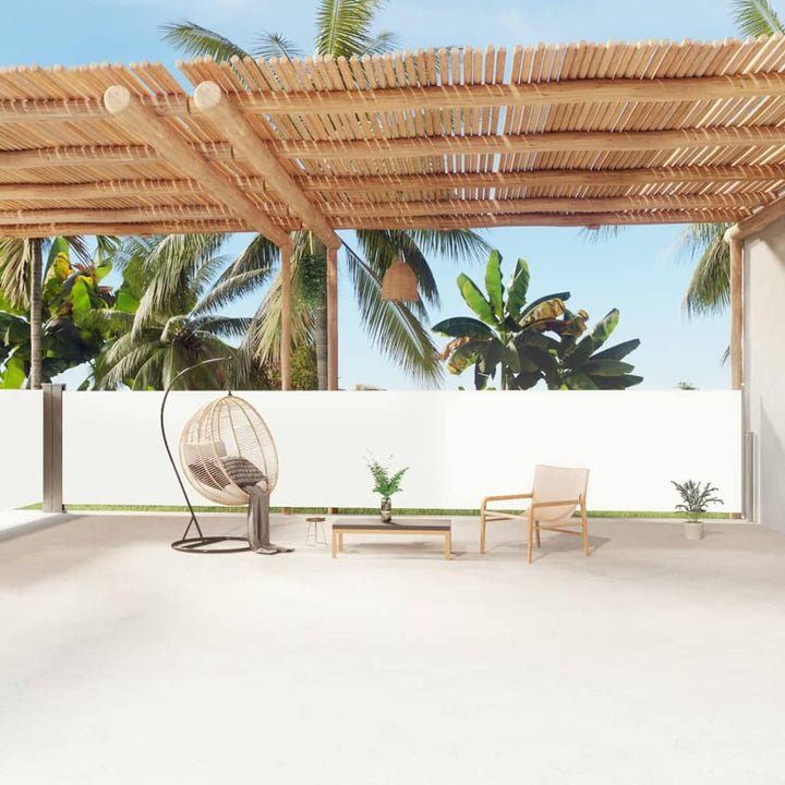 Tidyard Seitenmarkise Ausziehbar Sonnenschutz Sichtschutz Windschutz UV- und Wasserbeständig Seitenr