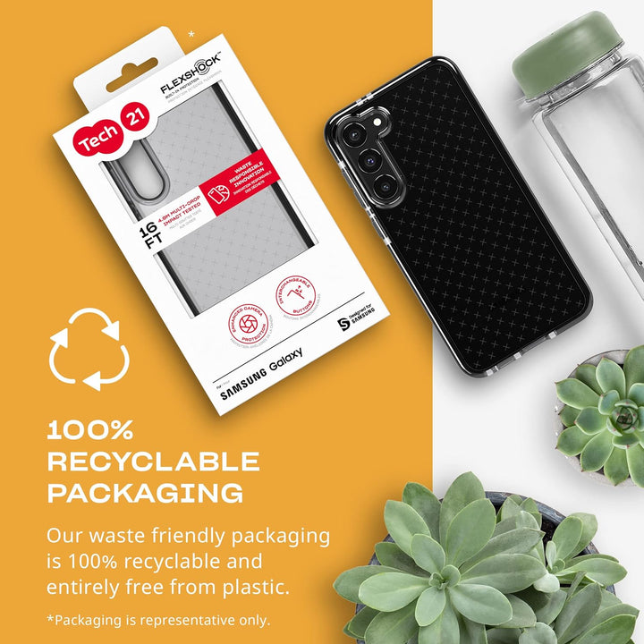 tech21 Evo Check für Samsung Galaxy S23 Plus - Smokey Black 16 Fuss Fallschutz Stossfest Stossfest u