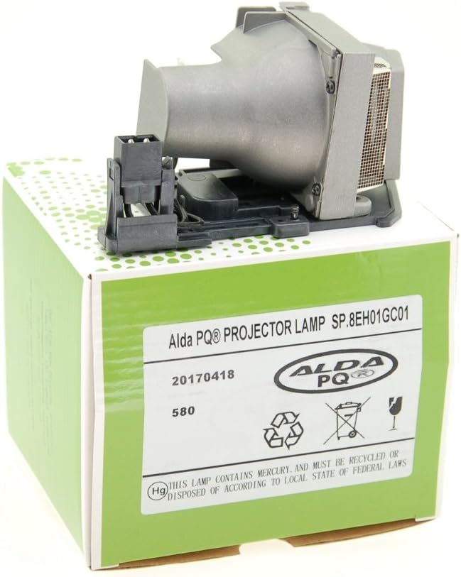 Alda PQ-Premium, Beamerlampe/Ersatzlampe kompatibel mit SP.8EH01GC01, BL-FU185A für OPTOMA ES526 OPT