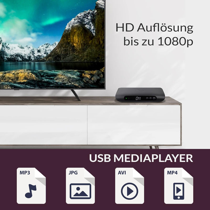 XORO HRK 7820 - HD Receiver für digitales unverschlüsseltes Kabelfernsehen (DVB-C), HDMI Anschluss,