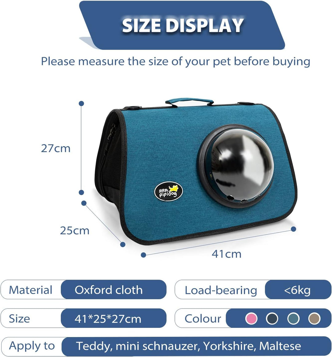 PETCUTE Transportbox Katze,Atmungsaktive Transporttasche für Katze Hund,Hundetragetasche mit Verstel