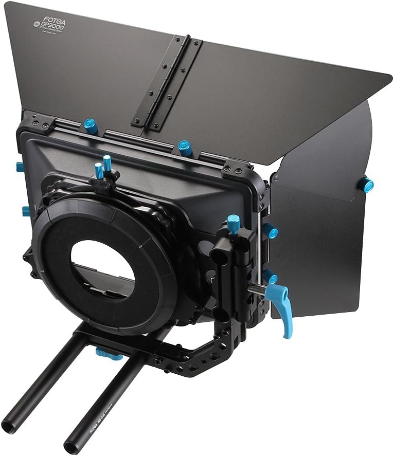 FOTGA DP3000 M3 DSLR Swing Away Matte Box Kit mit Universalobjektiv-Donut-Set für alle Kamera-Rigs m