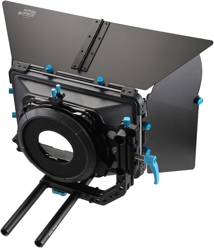 FOTGA DP3000 M3 DSLR Swing Away Matte Box Kit mit Universalobjektiv-Donut-Set für alle Kamera-Rigs m