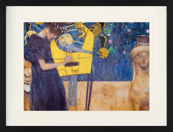 1art1 Gustav Klimt Poster Die Musik, 1895 Gerahmtes Bild Mit Edlem Passepartout | Wand-Bilder | Im B