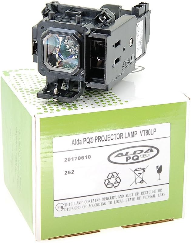 Alda PQ-Premium, Beamerlampe/Ersatzlampe kompatibel mit VT80LP, LV-LP27, 1298B001AA für NEC VT48, VT