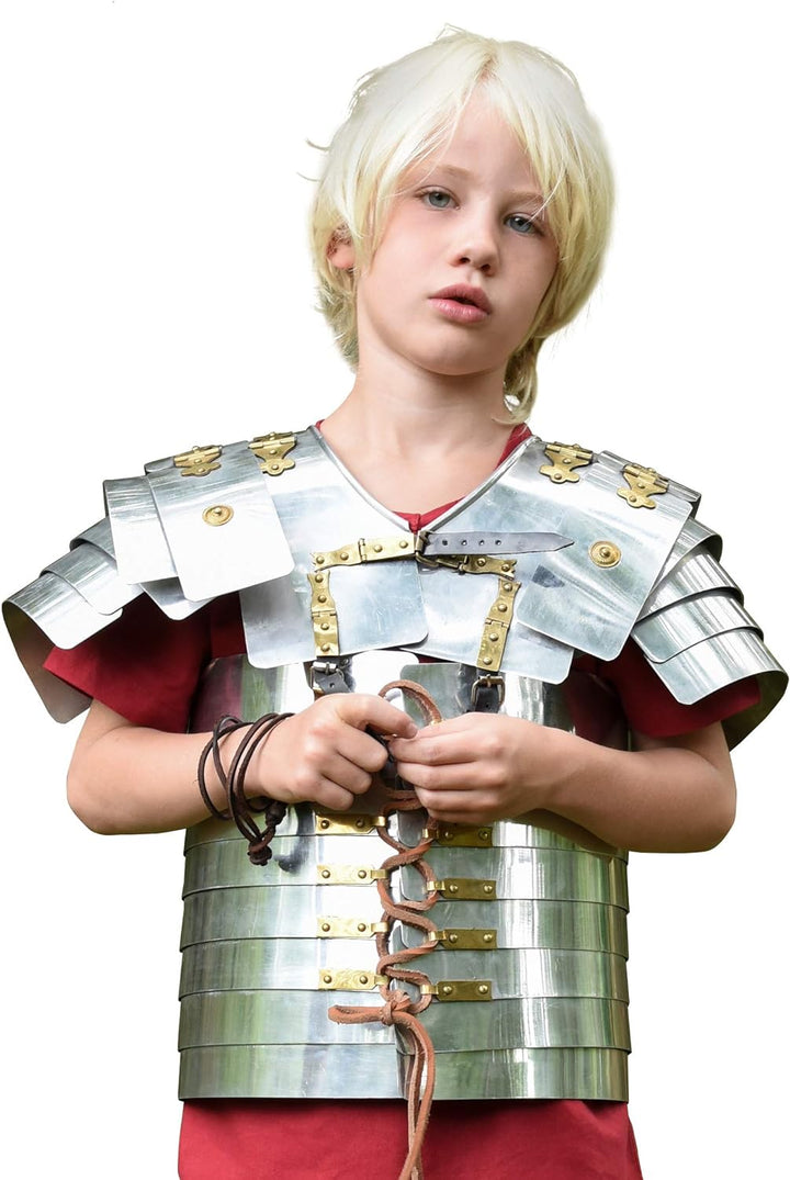 Battle-Merchant Lorica Segmentata Junior, Kinder-Römerrüstung, Aluminium