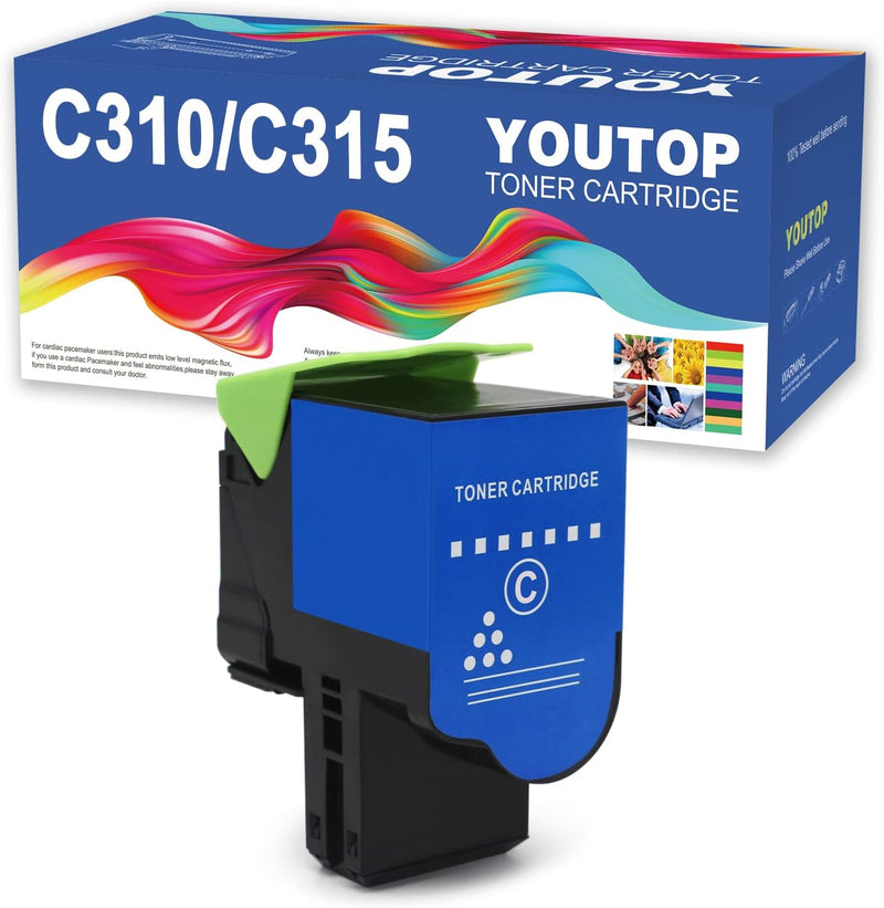 YOUTOP Wiederaufbereitete Tonerkartusche C310 C315 Cyan 006R04357 für Xerox C310 C315 Drucker. 2000