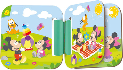 Clementoni 61370 Disney Baby Minnie Interaktive Kleinkind Kinder 1 Jahr, Geschichtenerzähler und Büc