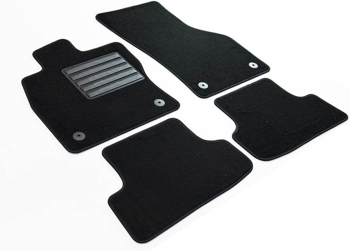 MDM SP-4111 Fussmatten Velours Autoteppich passend für Audi A3 3 Türen 10.2012>03.2020 / Seat Leon I