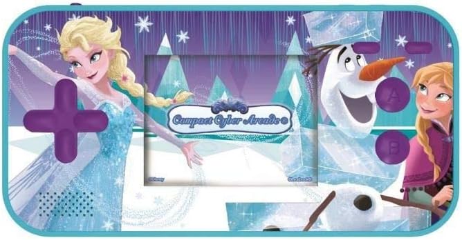 Lexibook - JL2367FZ Disney Frozen Die Eiskönigin ELSA Compact Cyber Arcade Tragbare Spielkonsole, 15