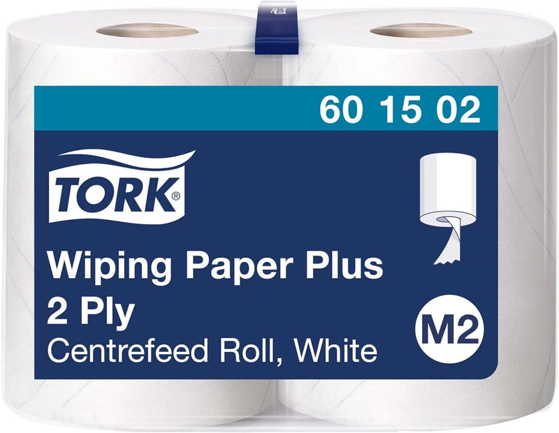 Tork 601502 Starke Mehrzweck Papierwischtücher für das M2 Innenabrollung Spendersystem / 2-lagiges s