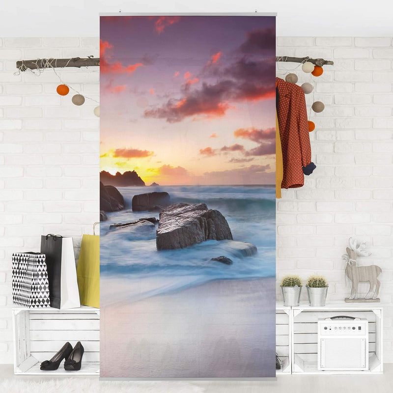 Bilderwelten Raumteiler Am Meer in Cornwall 250x120cm ohne Halterung 250x120cm without hanger, 250x1