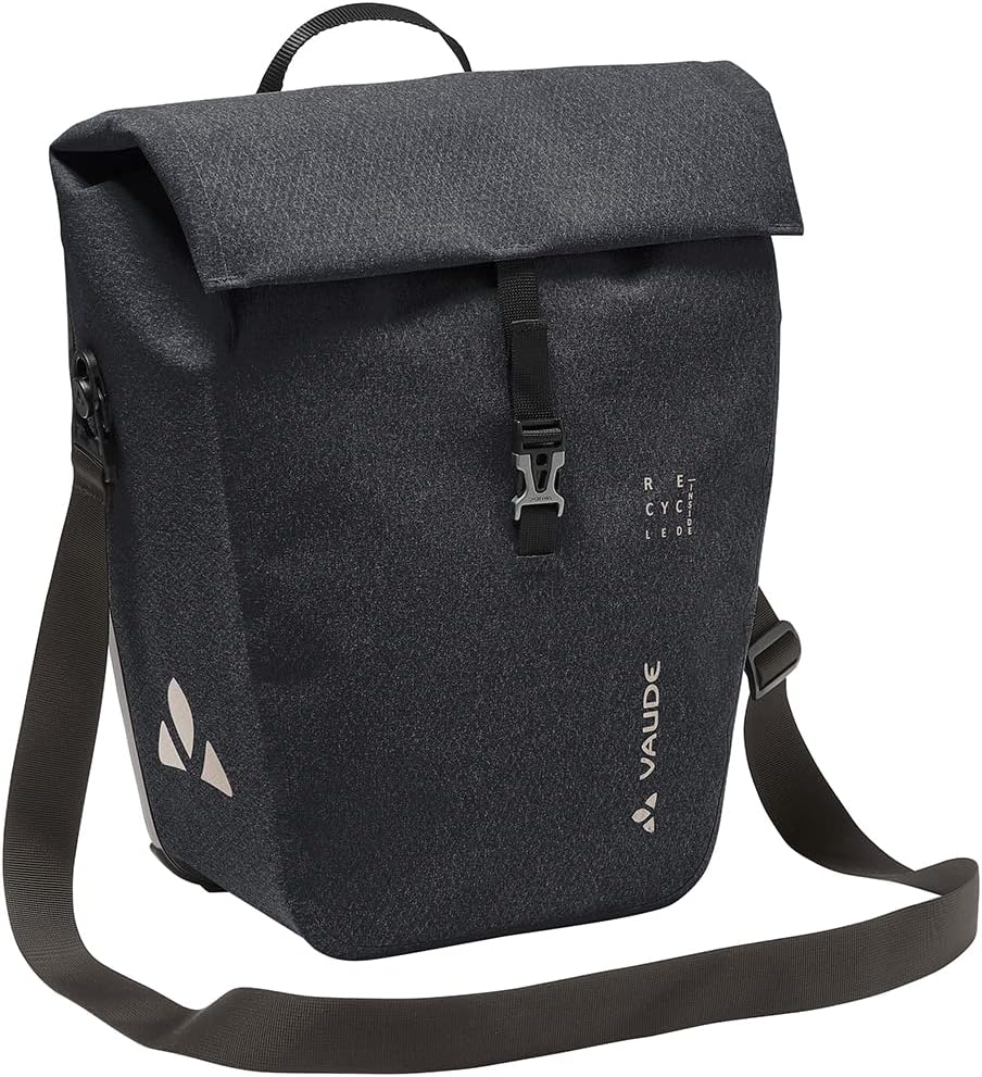 VAUDE ReCycle Commute Single - Fahrradtasche - 1 Hinterradtasche (20 Liter) - wasserdicht - Made in