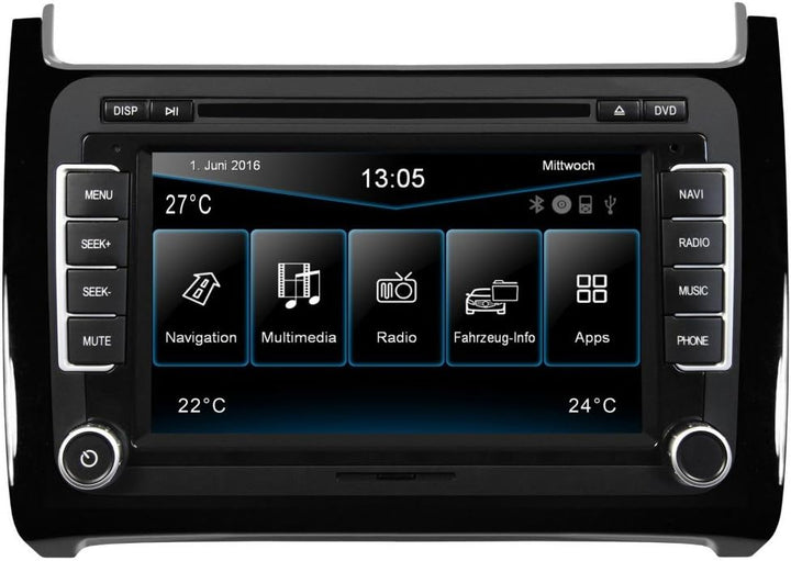 ESX VW Polo 6C (ab 04/2014) 2-DIN Autoradio Navi VN720-VO-P6C-BLACK