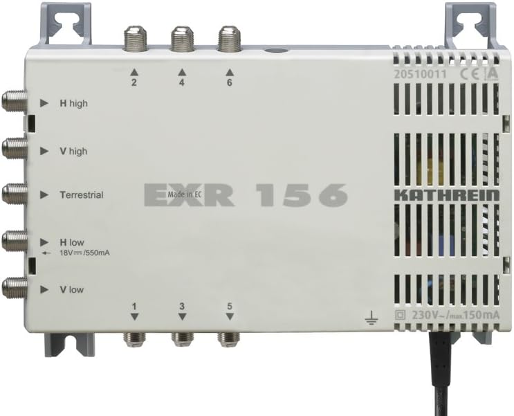 Kathrein EXR 156 Satelliten-ZF-Verteilsystem Multischalter (1 Satellit, 6 Teilnehmeranschlüsse, Klas