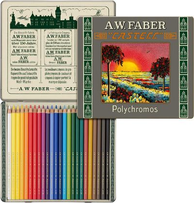 Faber-Castell 211002 - Polychromos Farbstift, Sonderedition, 24er Metalletui 1 stück (1er Pack) Sing