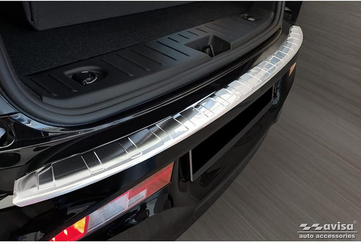 Avisa Edelstahl Heckstossstangenschutz kompatibel mit BMW i3 (i01) Facelift 2017- 'Ribs'
