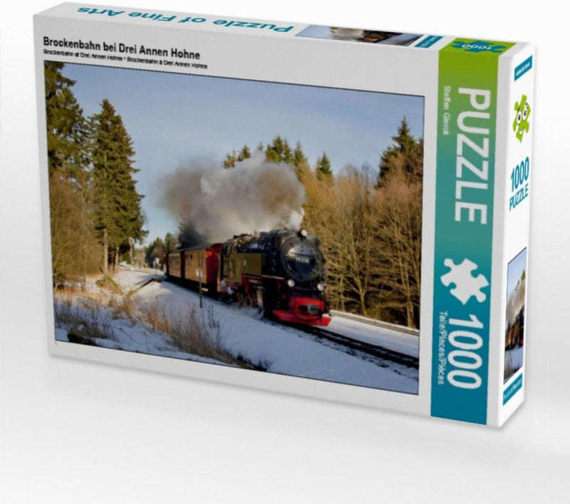 CALVENDO Puzzle Brockenbahn bei DREI Annen Hohne 1000 Teile Lege-Grösse 64 x 48 cm Foto-Puzzle Bild