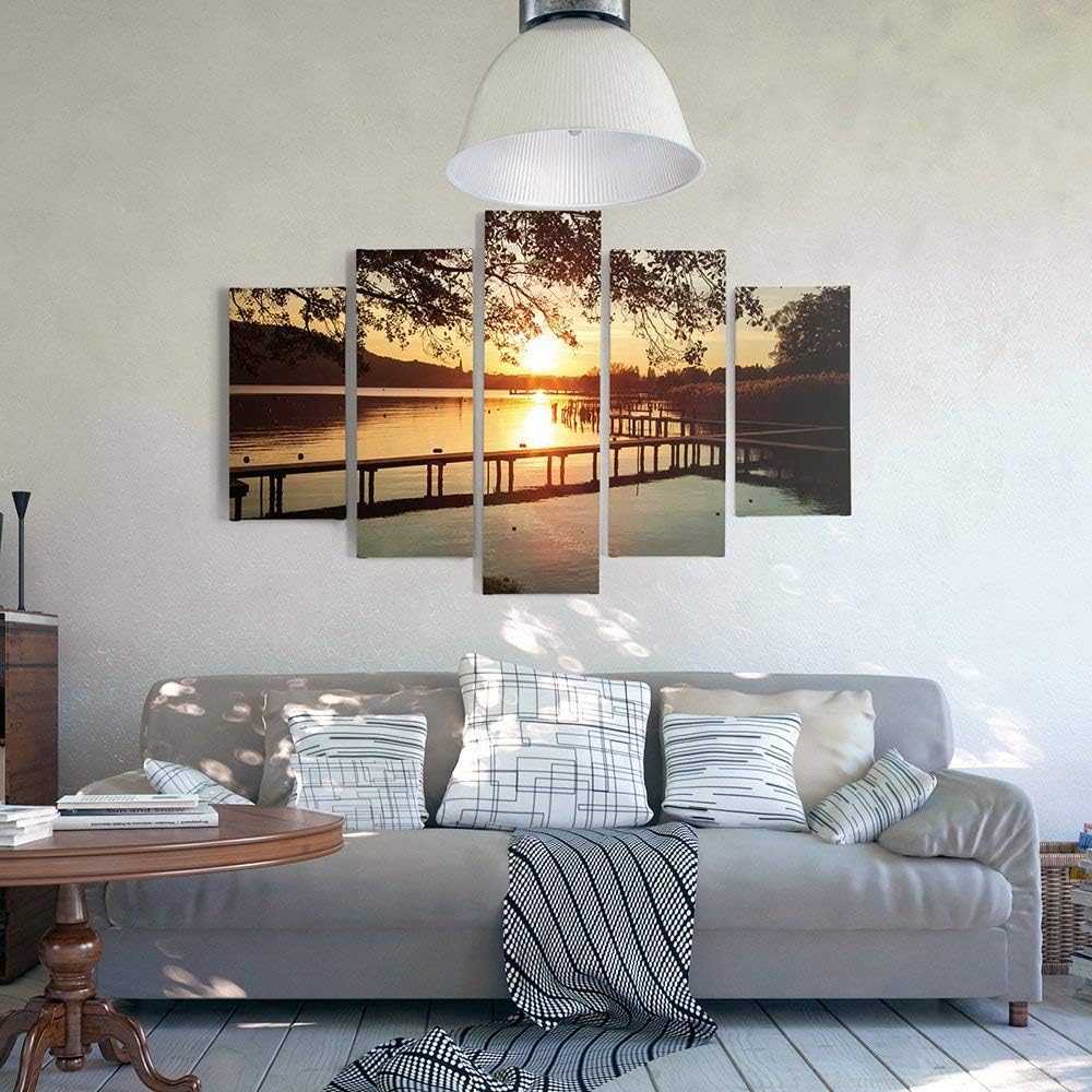 Feeby. Leinwandbild - 5 Teile - Bilder, Wand Bild, Wandbilder, Kunstdruck XXL, 5-Teilig, Typ A, 100x
