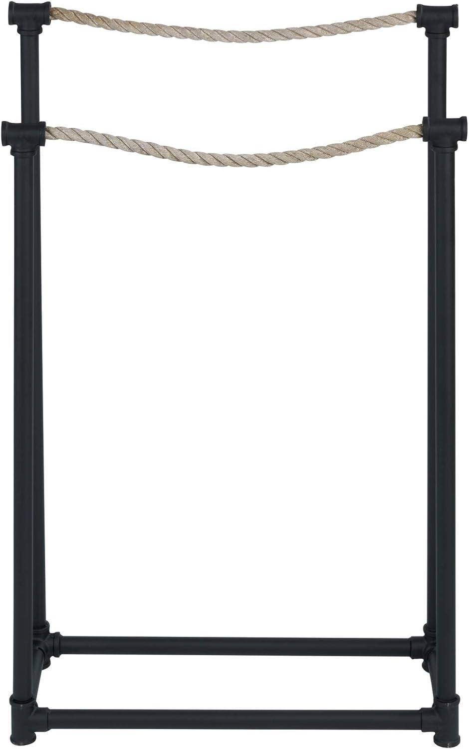 WENKO Handtuchständer Osuna - Kleiderständer, Metall, 50.5 x 85.5 x 20 cm, Schwarz