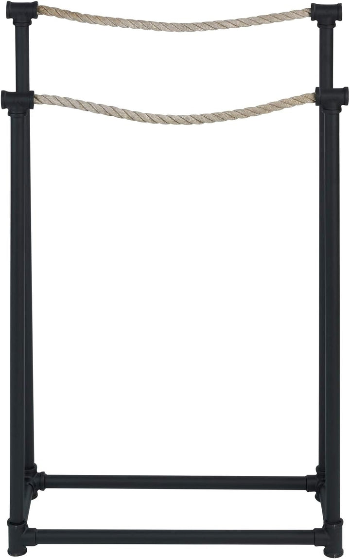 WENKO Handtuchständer Osuna - Kleiderständer, Metall, 50.5 x 85.5 x 20 cm, Schwarz