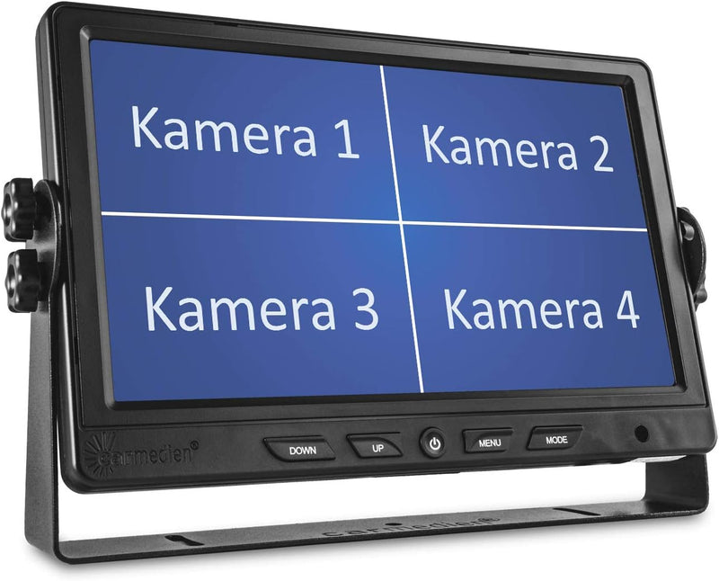 Carmedien 9" Quad Monitor CM-NMR9Q4 4 Fach Split-Screen Video Display LCD LED TFT Bildschirm 12V - 2