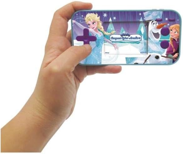 Lexibook - JL2367FZ Disney Frozen Die Eiskönigin ELSA Compact Cyber Arcade Tragbare Spielkonsole, 15