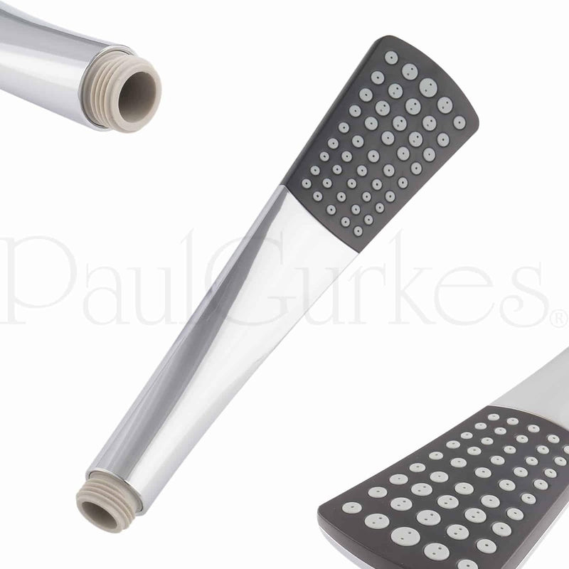 PaulGurkes Duschstangenset Kreuzgriff Duschstange Handbrause Schlauch Aufputz Duschedusche