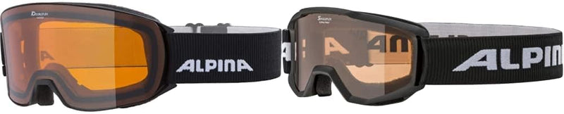 ALPINA NAKISKA - Beschlagfreie, Extrem Robuste & Bruchsichere OTG Skibrille Mit 100% UV-Schutz Für E