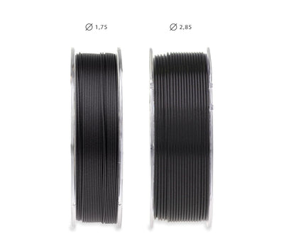 extrudr® PETG ø1.75mm (1.1kg) 'SCHWARZ' - 3D Drucker Filament & XPETG MATT ø1.75mm (1kg) 'SCHWARZ' -