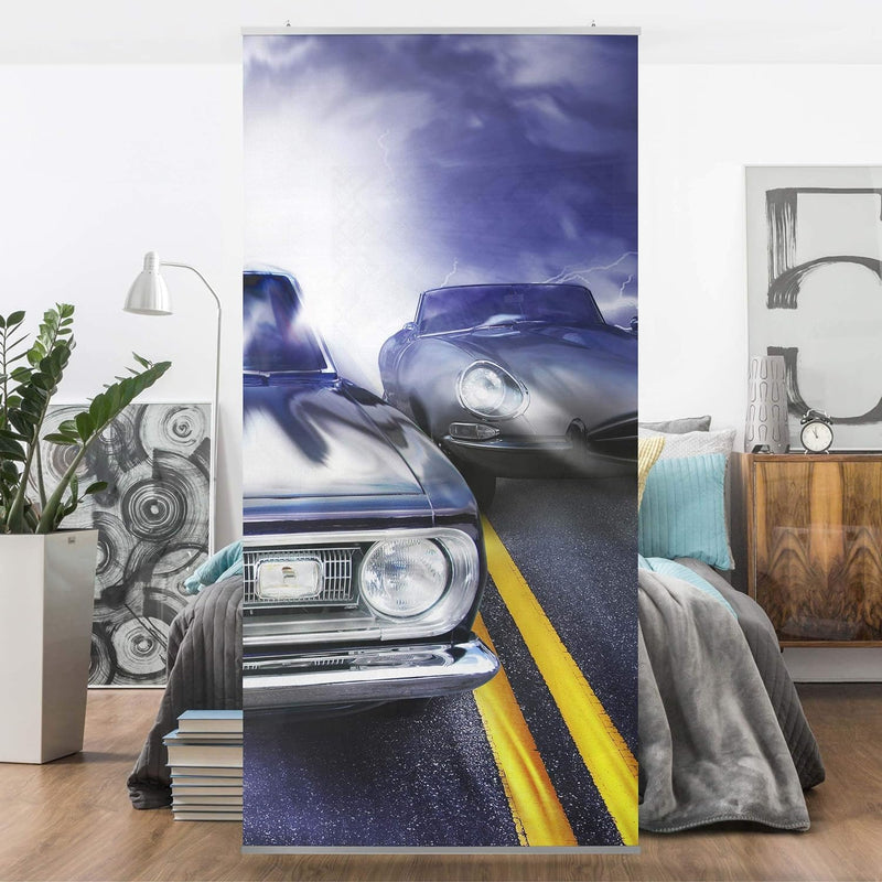 Bilderwelten Raumteiler Fast & Furious 250x120cm ohne Halterung 250x120cm without hanger, 250x120cm