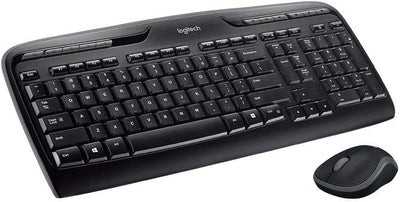 Logitech MK330 Kabelloses Tastatur-Maus-Set, 2.4 GHz Verbindung via Unifying USB-Empfänger, 4 progra