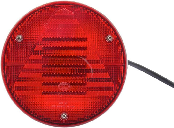 HELLA - Heckleuchte - Glühlampe - 12V - Anbau/geschraubt - Lichtscheibenfarbe: rot - Kabel: 800mm -