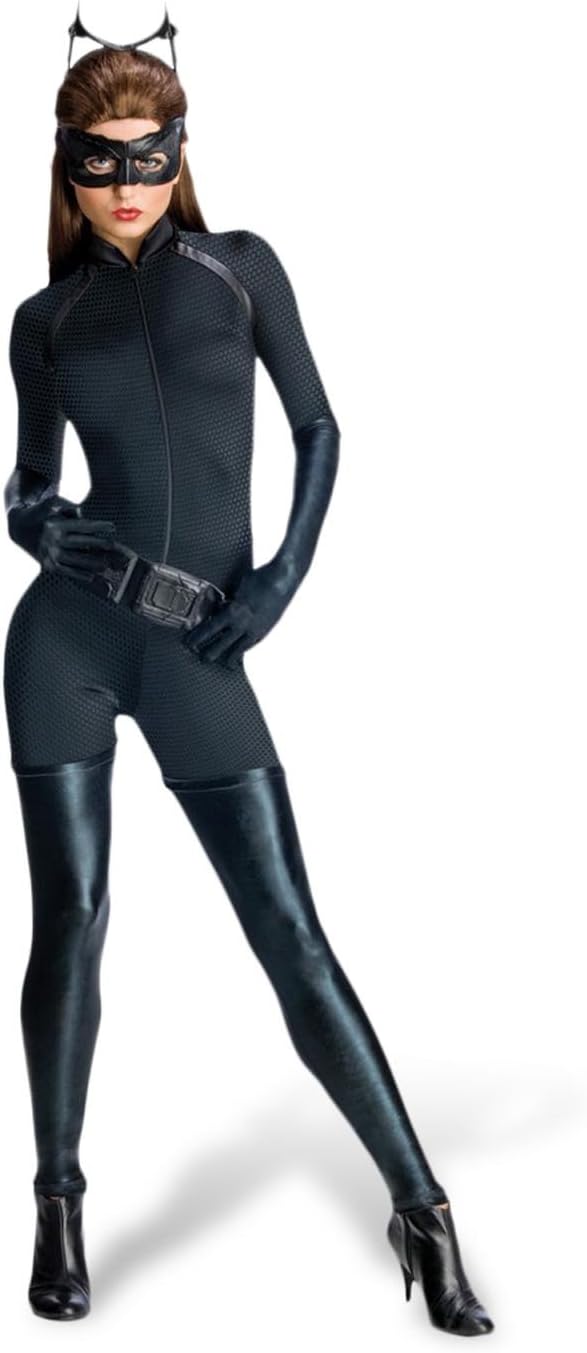 BATMAN Catwoman Damenkostüm für Kostümpartys und Cosplay XS, XS