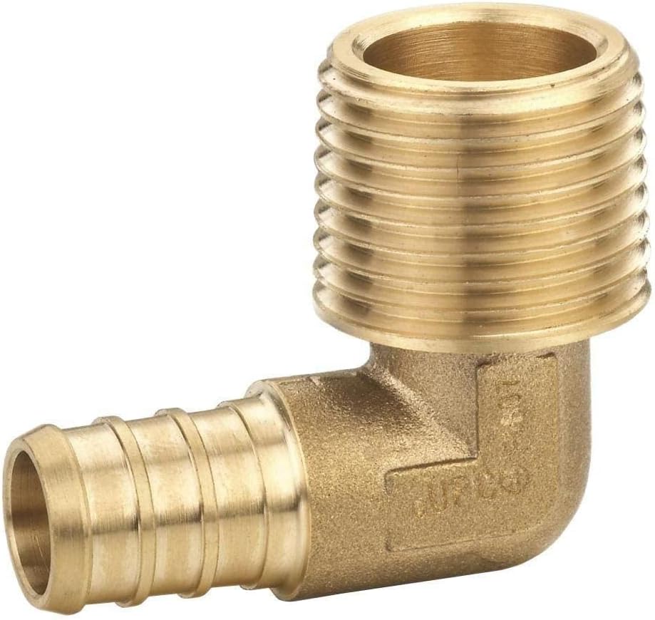 1/2 x 3/4 PEX Male Threaded NPT Elbow 90 Fitting 25 in Pack 0.3, 0.3
